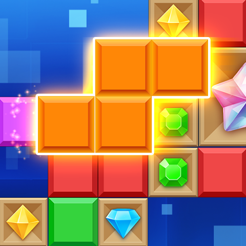Block Blast Game Logo - Free Online Games Platform